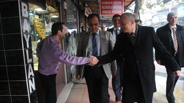 Başkan Ergün'den Esnaf Ziyareti