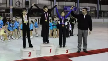 Kağıtspor'lu Minik Buz Patenciler Elemeyi Geçti