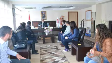 Kula Myo Öğrencilerinden Kaymakam Cıbır'a Ziyaret