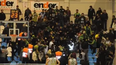 Olin Edirne-Mersin BB Maçında Kavga