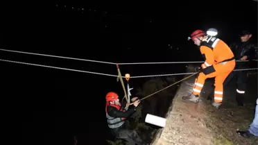 Artvin'de Gece Arama-Kurtarma Tatbikatı Yapıldı