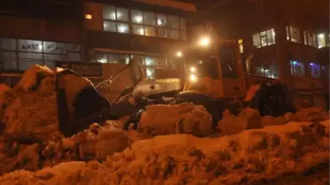 Hakkari'de Kar Temizleme Seferberliği