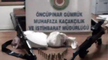 Suriye Sınırında 2 Kalaşnikofla Yakalandı