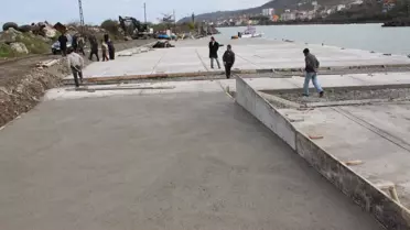 Gülyalı Balıkçı Barınağı Modernleşiyor