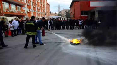 Hastanede Yangın Tatbikatı