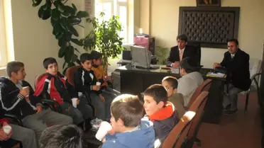 Çogem'li Öğrencilerden Kaymakam Celep'e Ziyaret