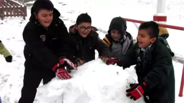 Karabük'te Eğitime Kar Engeli