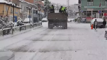 Eskipazar'da Etkili Kar Yağışı