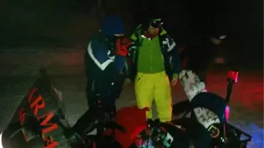 Snowboard Yaparken Kaybolan Genç Yaylada Bulundu