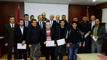 Doğalgaz Kursiyerleri Belgelerini Aldı