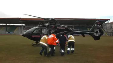 Kalp Krizi Geçirdi, Hava Ambulansı ile Kayseri'ye Sevk Edildi