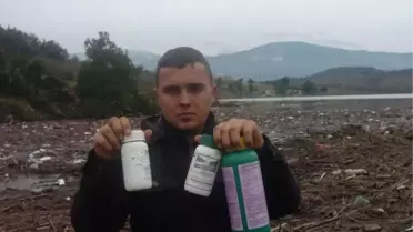 Zehir Kutuları Barajda Ada Oluşturdu