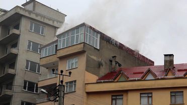 Giresun'da Çatı Yangını Korkuttu
