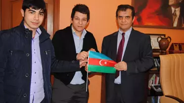 Yerköy Kaymakamı Bayram Gale, Azerbaycanlı Misafirlerini Makamında Kabul Etti