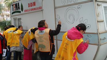 Didim'de Mahir Özgür Damar Ortaokulu ile Tema Ortaklığı