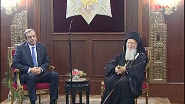 Başbakan Samaras Patrikhaneyi Ziyaret Etti