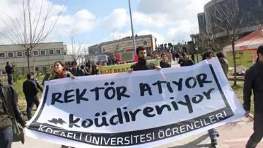 Kocaeli Üniversitesinde Uzaklaştırma Eylemi