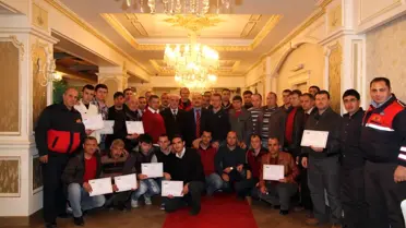 27. İtfaiye Grubu Sertifikalarını Aldı