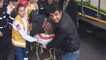 Zincirleme Kazada Çöp Kamyonu Sürücüsü Can Pazarı Yaşadı