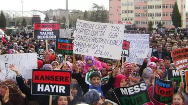 Tavşanlı'da 'Tehlikeli Atık Tesisine Hayır' Mitingi
