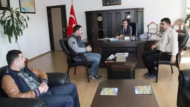 Silvan'da Gazetecilerden Kaymakam Sezer'e Ziyaret