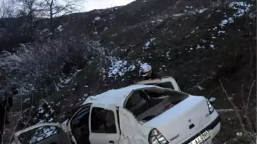 Otomobil Uçuruma Yuvarlandı: 5 Yaralı