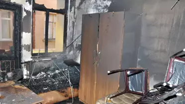 Gümüşhane'de Yangın