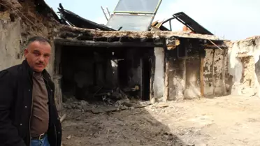 Beyşehir'de Evi Yanan Aileye Yardım