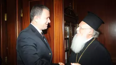 İşbilen'den Bartholomeos'a Hem Ziyaret Hem Davet
