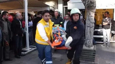 Çöken Tavan, Dekor İşçisini Yaraladı