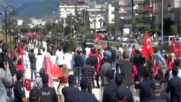 İskenderun'da Tgb Üyelerinden Protesto Ek 'Akil İnsanlar, Medeniyetler Korusuyla 'Bir Başkadır...