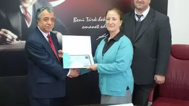 Sakarya İl Sağlık Müdürlüğü Personeline Başarı Belgesi