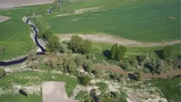 Ergene Nehri'nin Kirliliğini Havadan Görüntüledi