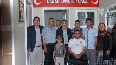 Başkan Çelikcan'dan Gazilere Ziyaret