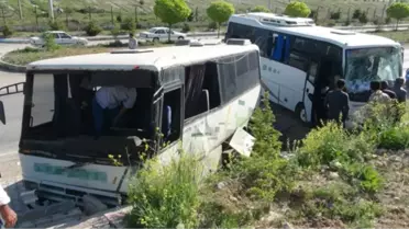 Öğrenci Servisi ile İşçi Servisi Çarpıştı