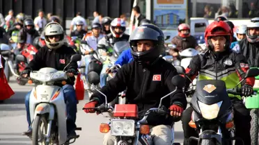 Kasksız Sürücülere Kask Dağıtıldı