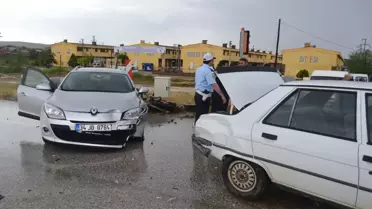 Manisa'da Trafik Kazası: 1 Yaralı