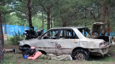 Şiran'da Paintball Heyecanı Büyük Bir Hızla Başladı