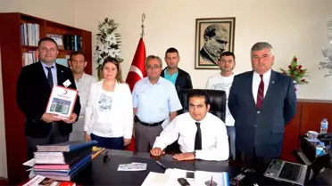 Kızılay Sarıgöl Şubesi, Kaymakamı Kıyıcı'yı Ziyaret Etti