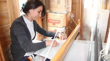 Asırlık Gelenek 'Tamzara Bezi Dokuması' Yeniden Hayat Buldu