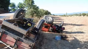 Bayramiç'te Traktör Devrildi: 1 Ölü, 1 Yaralı