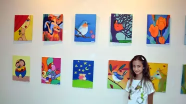 Minik Ressamlar Hünerleriyle Göz Doldurdu