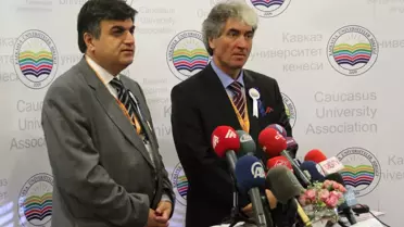 YÖK ve Kunip Başkanından Bakü'de Ortak Basın Toplantısı