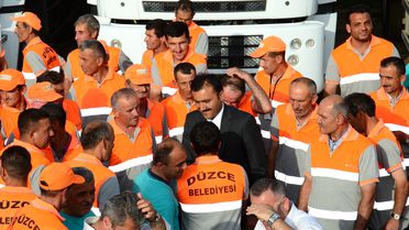 Başkan İşçilerle Yemek Yedi