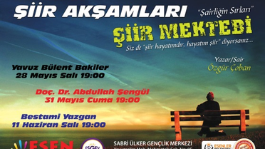 Şiir Mektebi Ustaları Ağırlıyor