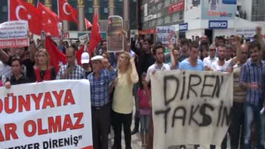 Erzincan, da 'Her Yer Taksim' Yürüyüşü