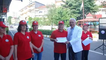 Gönüllü İtfaiyecilere Sertifikaları Verildi