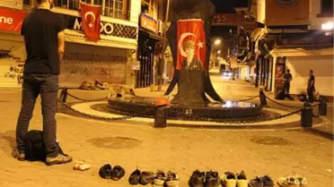 Taksim'de 'Duran Adam' Eylemi
