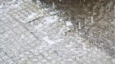 Erciş'te Dolu ve Sağanak Yağış