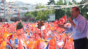 Erzurum'da Milli İradeye Saygı Mitingi